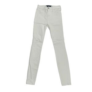 Hollister White High Rise Denim Leggings Size 00 Women’s